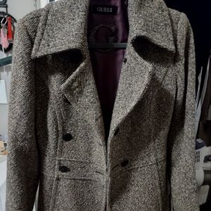 Guess peacoat size medium tweed material